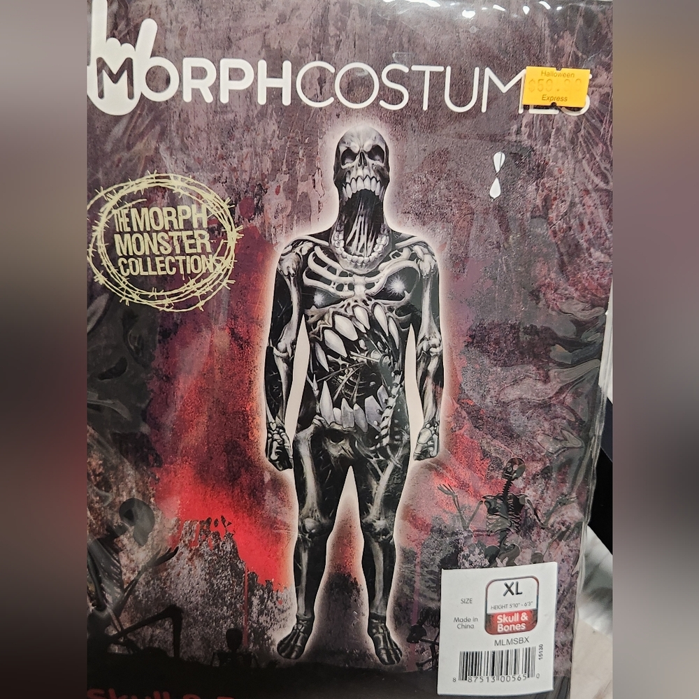 MorphCostume Skull & Bones Bodysuit